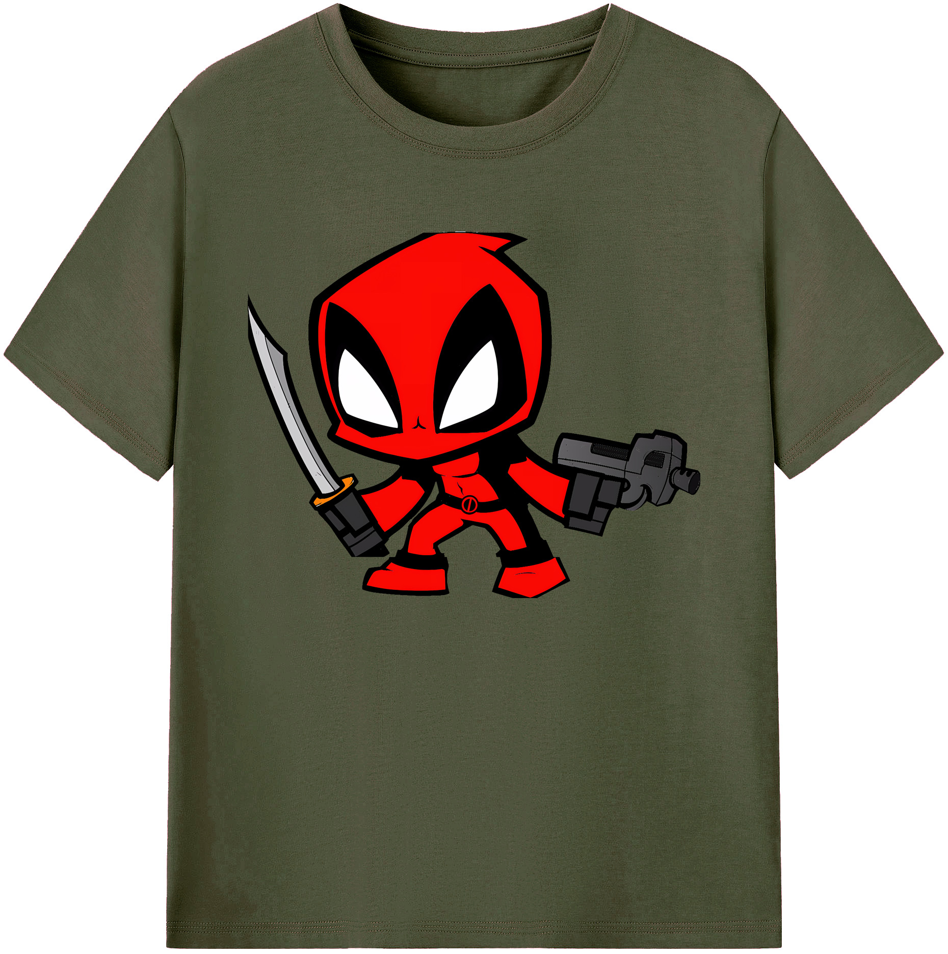 （画像用） Deadpool デッドプール 綿100％ メンズ半袖Tシャツ｜肌触りやわらか＆通気性